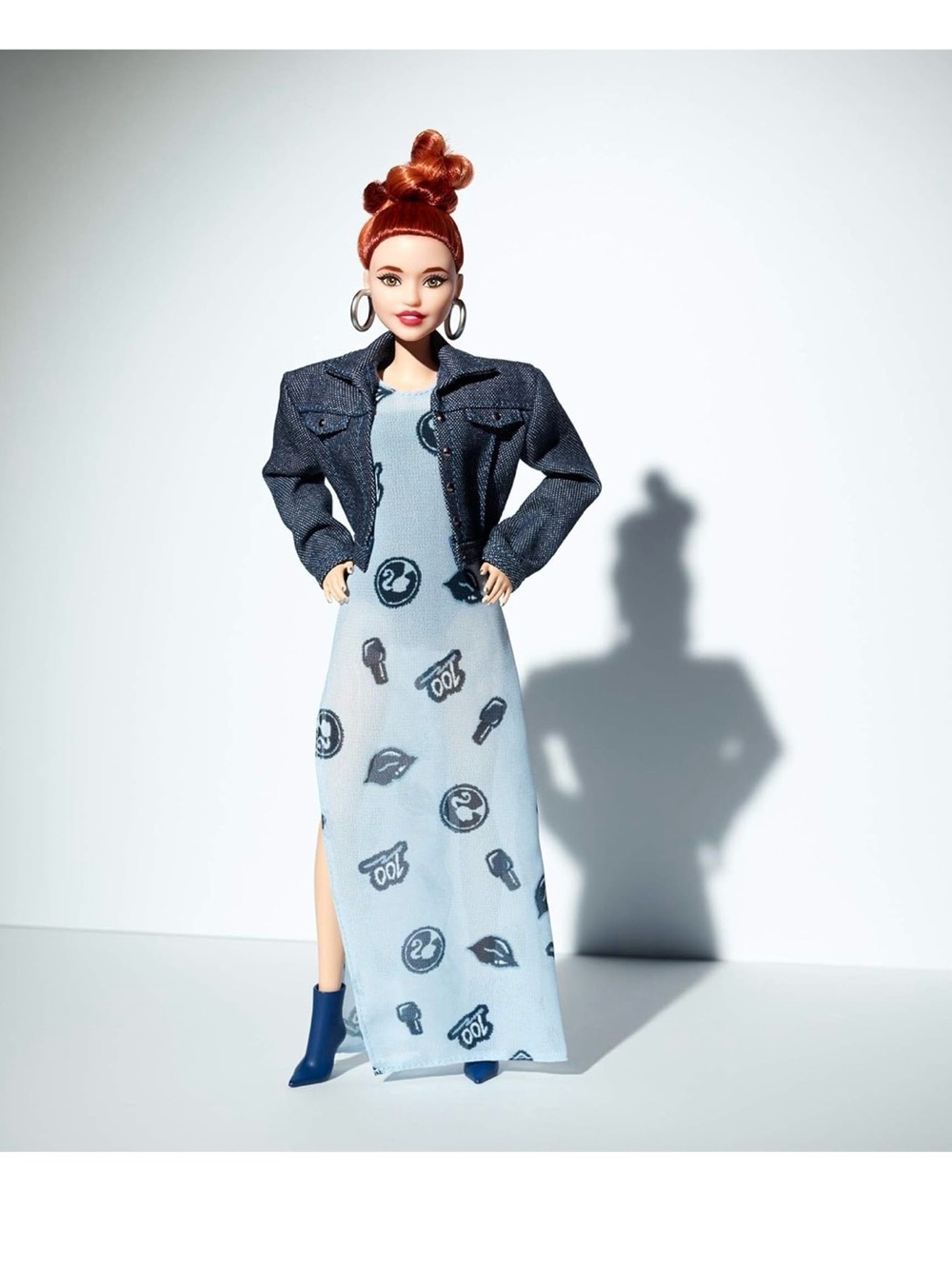 Barbie Denim Blue Jacket and Light Blue  Doll styled by Marni Senofonte